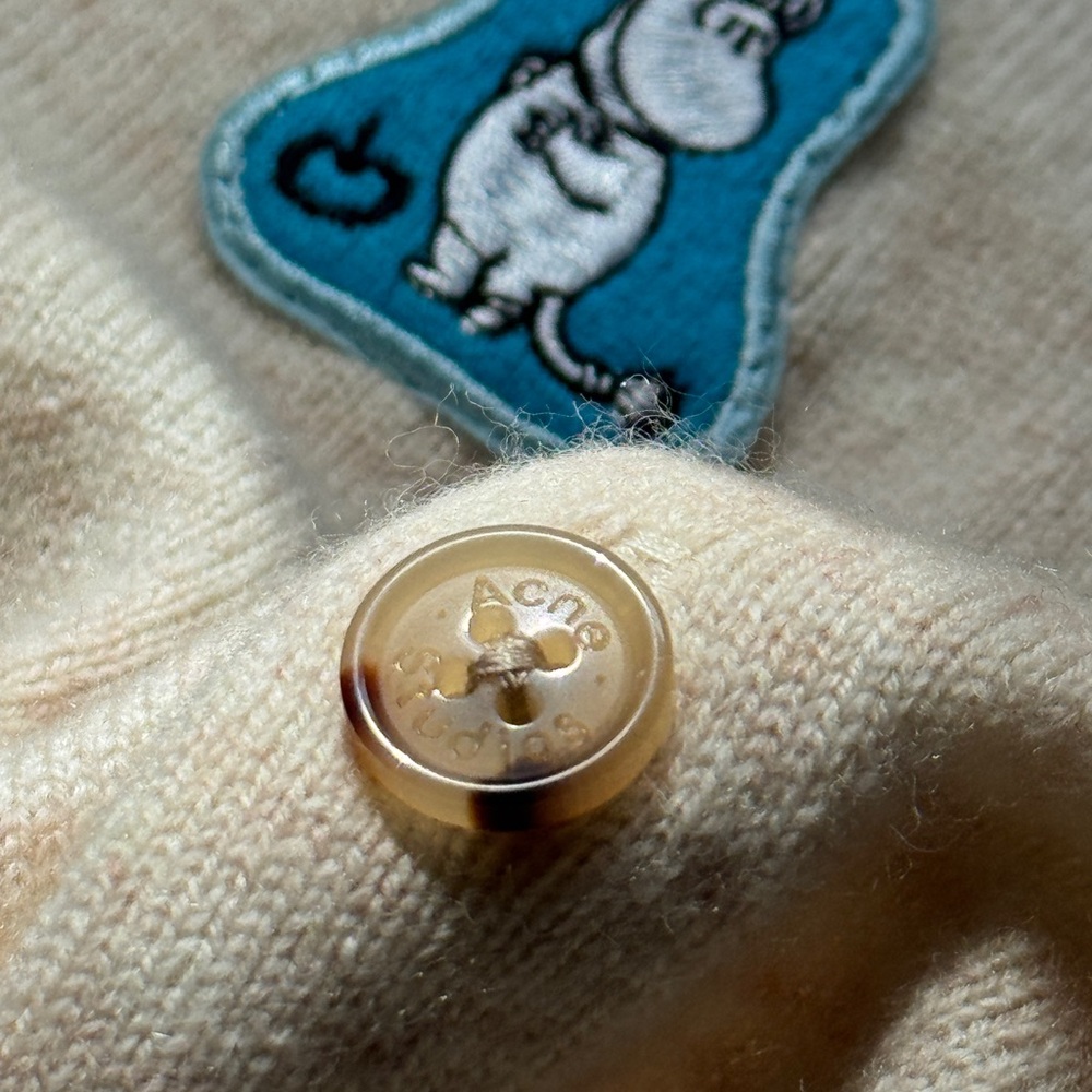 Acne Studios x MOOMIN wool Cardigan Sweater - Picture 4 of 10